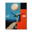 Horloge murale rétro Illustration de pleine lune I - Autres plantes et fleurs-99638500