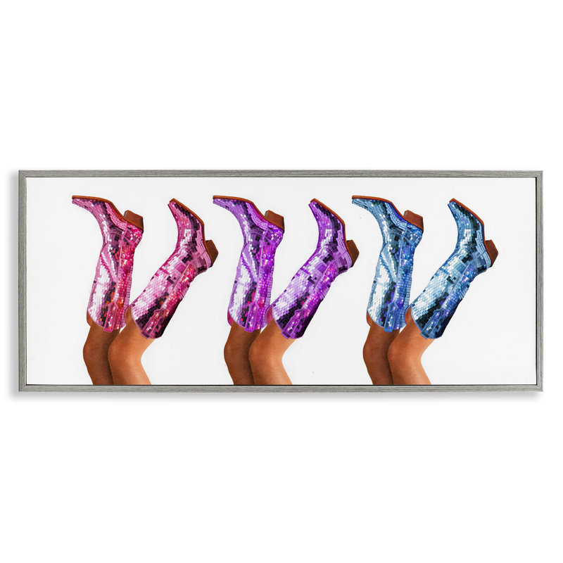 Bottes de cow-boy tendance tendance, giclée par Amanda Greenwood, H 10 po x l 24 po, Estampe numérique Farmhouse