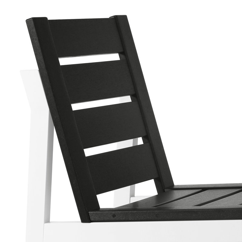 Chaise d'appoint pour l'extérieur, Noir
