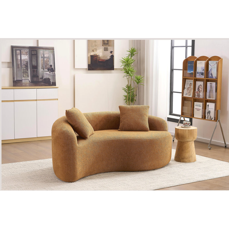 Canapé modulaire S-Curved Chenille, Orange