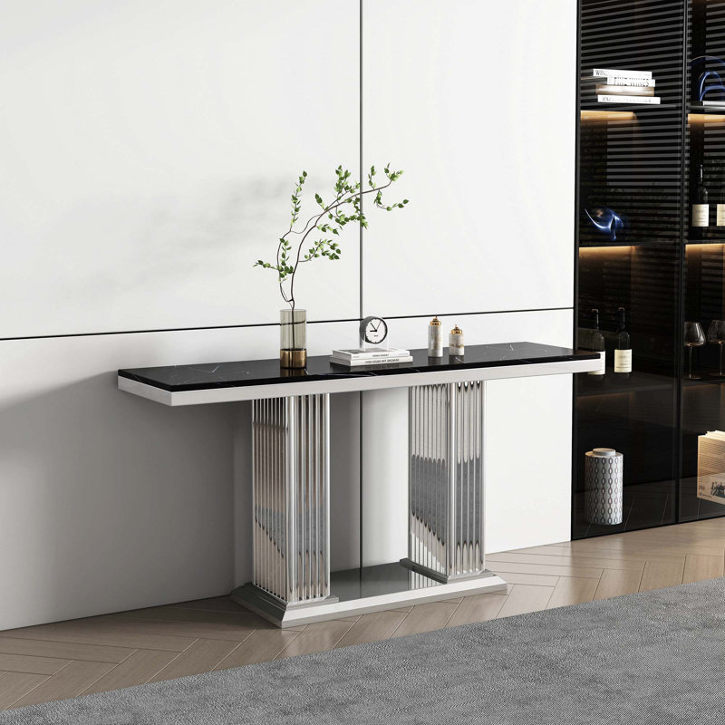 Console 59,06 ", Argent, Noir