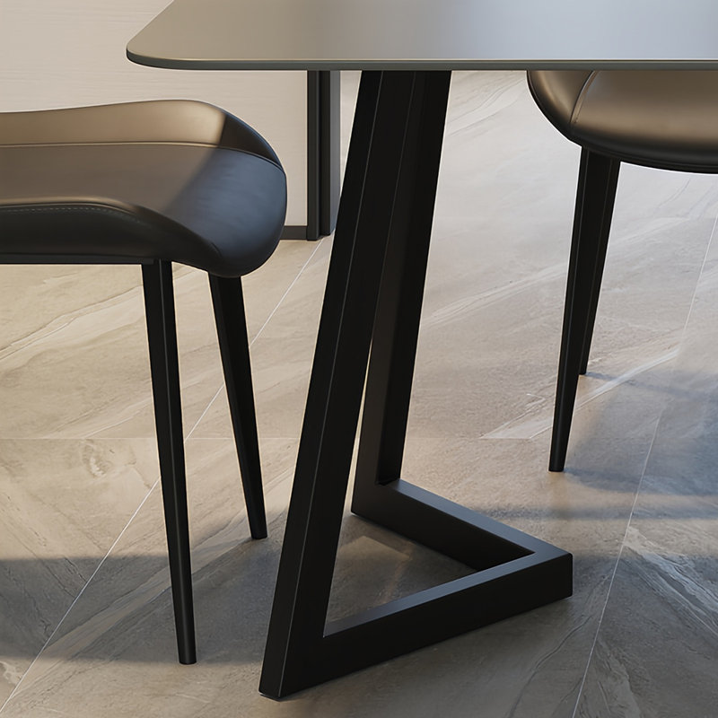 Table de salle à manger de style rétro, H 29,5 po x L 62,9 po x l 31,4 po