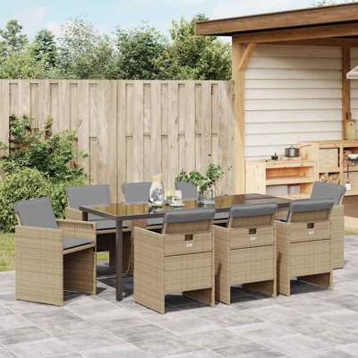 Elijio 8 - Person Patio Dining Set with Rectangular Table