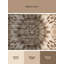 Tapis doux et moelleux Adlai Posh & Luxe Starburst en brun - reliure beige-1191192333