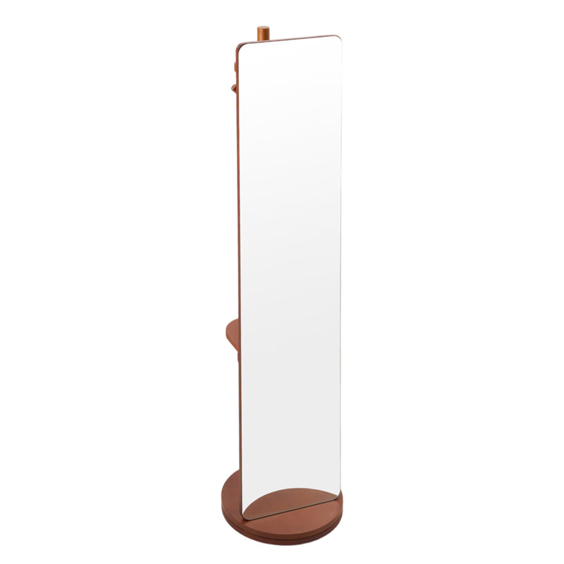 Rectangle Floor Mirror with Shelves, 168 cm H x 40 cm W