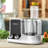 Multifunction Food Processor - Ultra Quiet Powerful Motor, Includes 6 Attachment Blades