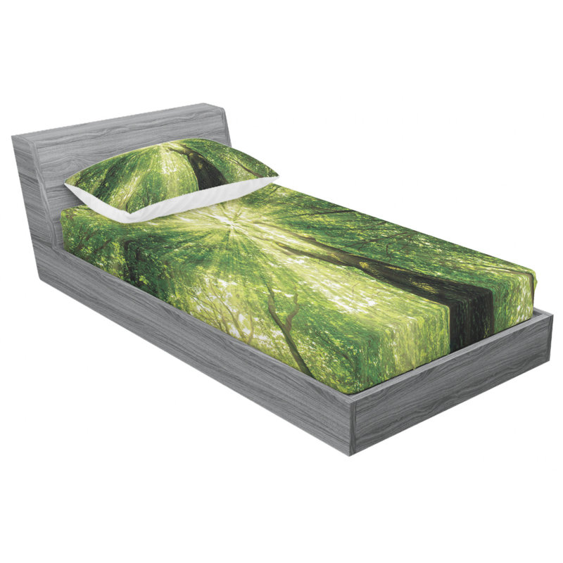 Microfiber Sheet Set, Twin Sheet Set with Fitted Sheet