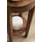 Avaria Modern Round Mango Wood Side Table-1261682150