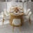 Wood Dining Chairs Modern Fabric Upholstered Kitchen Side Chairs-807263230-831071320
