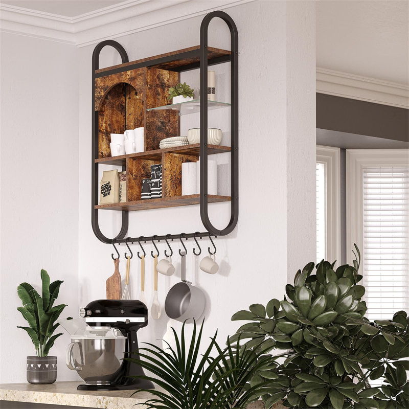 Accent Shelf, Rustic Brown