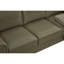 Salon en similicuir taupe pour toutes les saisons, fabrication en bois massif et en métal, coussins polyvalents confortables, stabilité à 6 pieds, clous argentés, fonction de rangement, zone de processus d'assemblage facile,