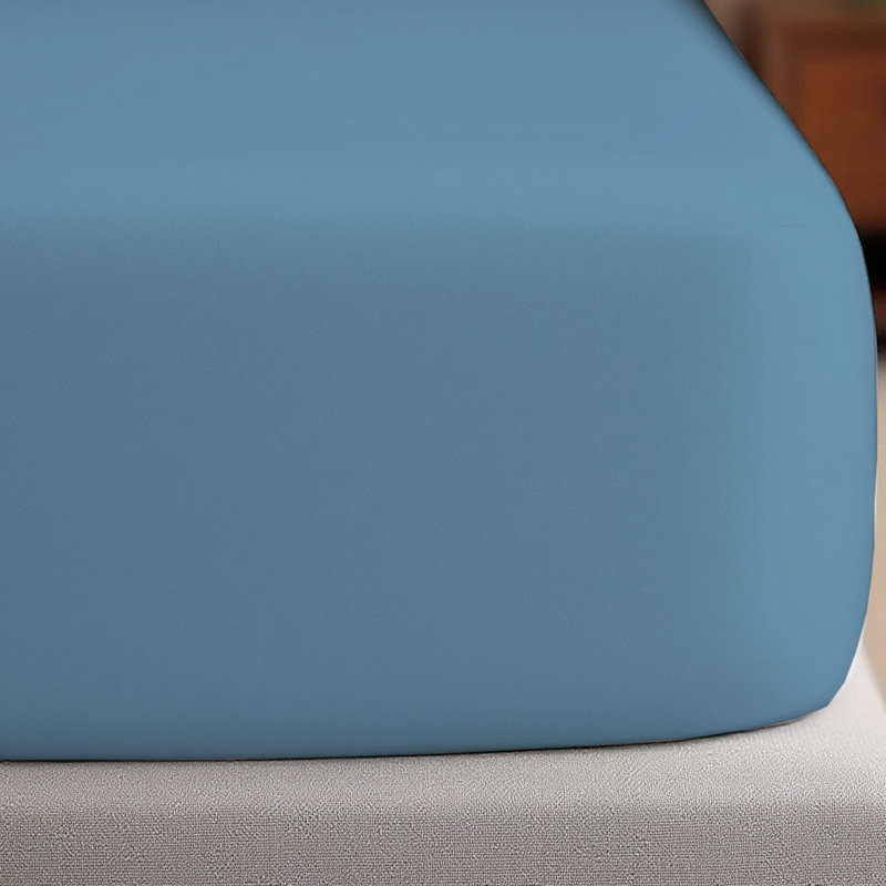 Luxurious Premium Microfiber Sheet Set, Denim Blue, Full Sheet Set with  4 Pillowcases