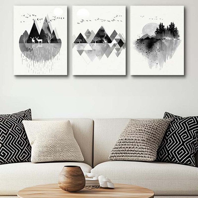 3 Piece Wrapped Canvas Print, 40 cm H x 30 cm W