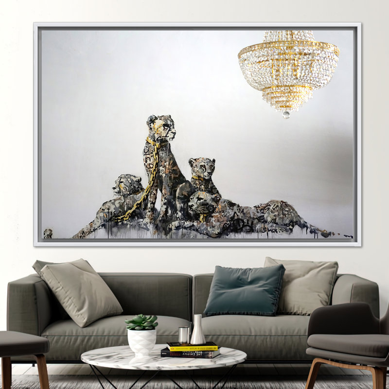 Print on Canvas, 60 cm H x 90 cm W, White Floater Framed