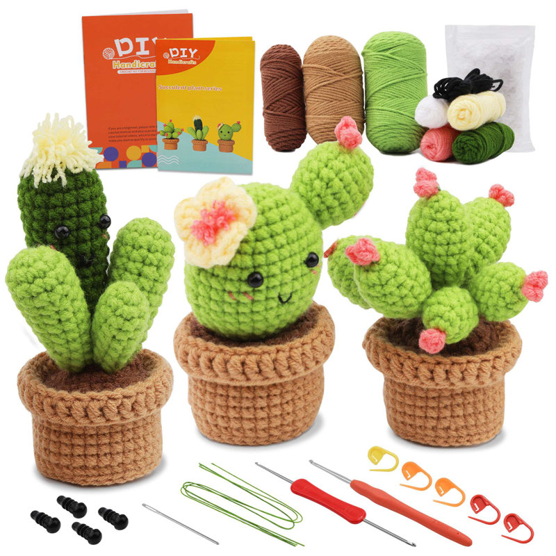 Crochet Kit for Beginners, Crochet Starter Kit for Adults with Step-by-Step Video Tutorials