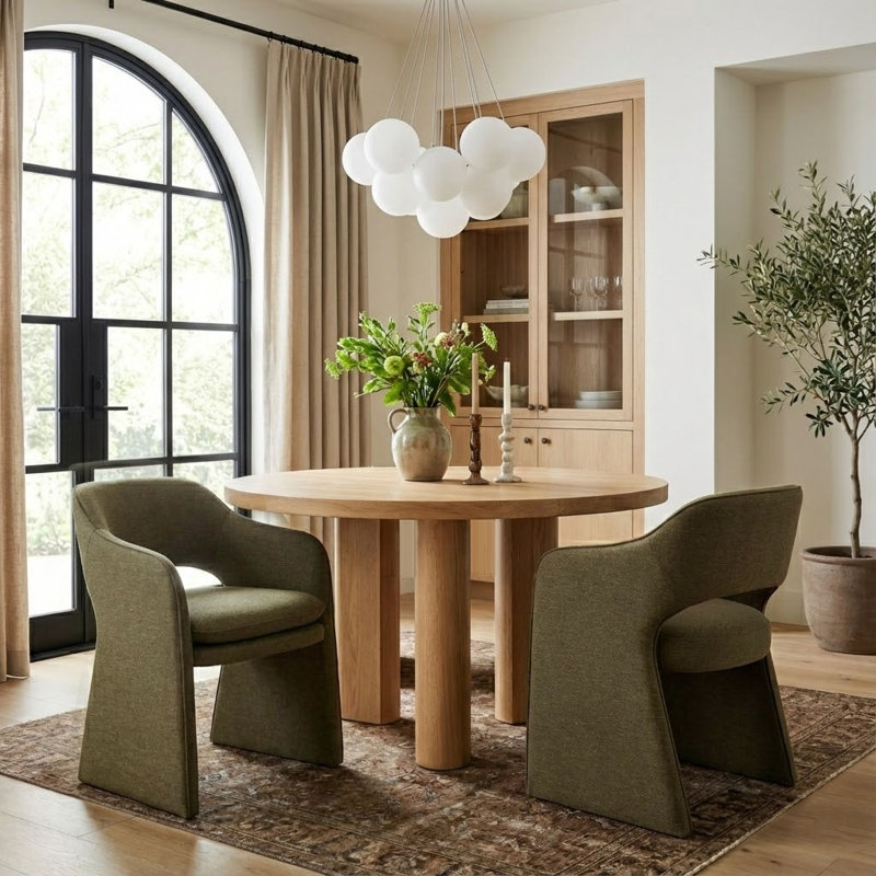 Chaise rembourrée 19 po, Vert olive