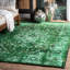 Tapis performance vert tissé à la machine à motif oriental Bowning-2112874427