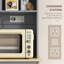 Armoire de rangement pour garde-manger avec station de charge, 2 bacs à ordures inclinables