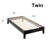 Solid Wood Platform Espresso Bed With Wooden Slats No Box Spring Needed Easy Assembly 12 Inch-119733068-119733069