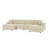 Corduroy U-Shaped Sectional-2112894714