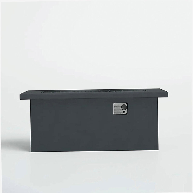 Table de fosse d'extérieur en béton au propane / gaz naturel H 24 po, Gris anthracite