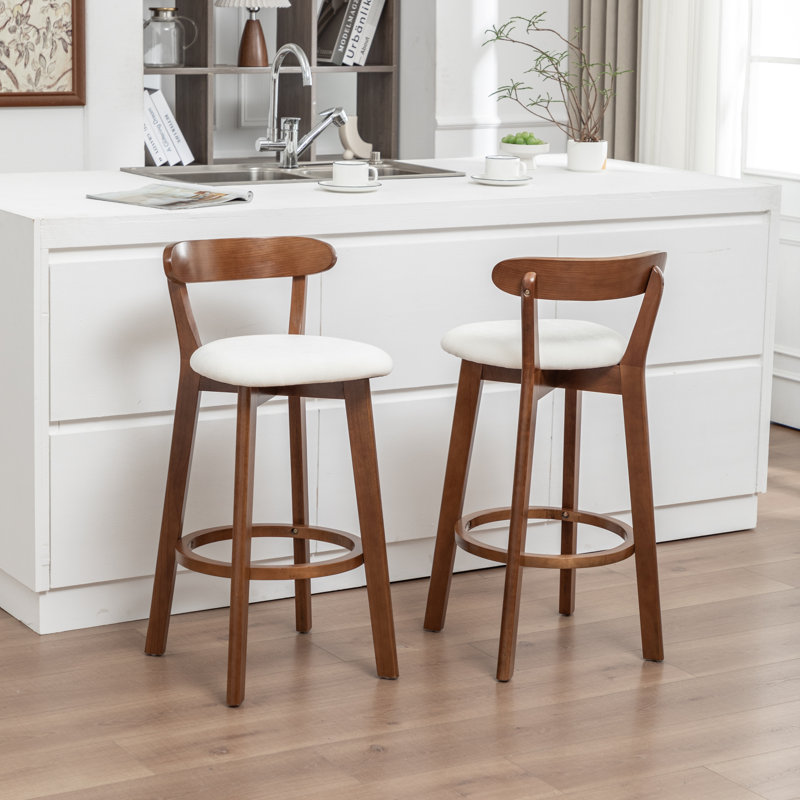 Nordic Solid Wood Bar Stool