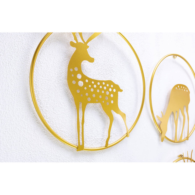 Handmade Rustic Animals Wall Decor on Metal