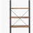 Antique Nutmeg and Black 4-shelf Bookcase-1935749559