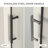 34”Wx72 “h Frameless Pivot Shower Door 1/4” Tempered Glass