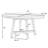 42”-58” Expandable Dining Table For 6 - Round Wood Table With Durable X-Base-1667727850