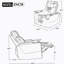 Fauteuil inclinable Power Motion avec port de charge USB et rangement à bras cachés 2 porte-gobelets pratiques-382753141