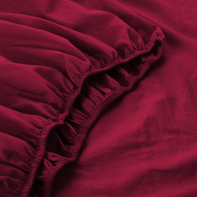 Joshua-Lewis Microfiber Brushed Fitted Sheet, Super King (6'), Red