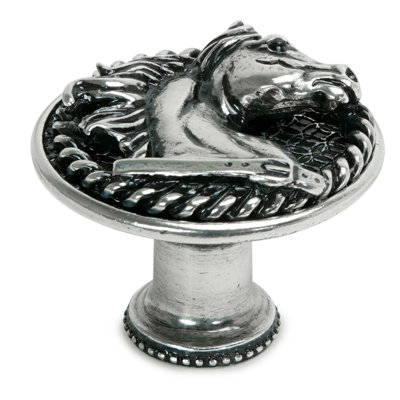 Americana horse in rope knob right in finish Chalice