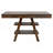 Ferrara Walnut 2-Drawer Counter Height Table