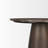 Mellonia 32" Round Dark Brown Wood W/ Cappuccino Marble Top Bistro Table-23688082