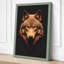 Wolf Portrait Modern - Wrapped Canvas-1277755284-1277755287