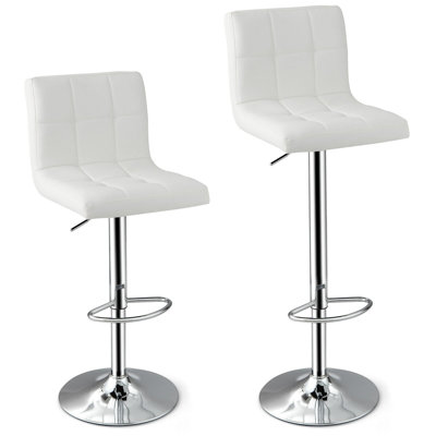 Altarik Swivel Upholstered Adjustable Height Bar Stool