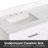 72-In White Undermount Double Sink Bathroom Vanity With White Marble  Top