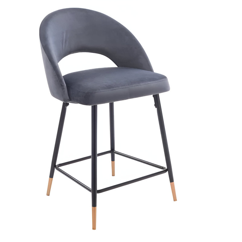 Tabouret de comptoir Akira, Gris