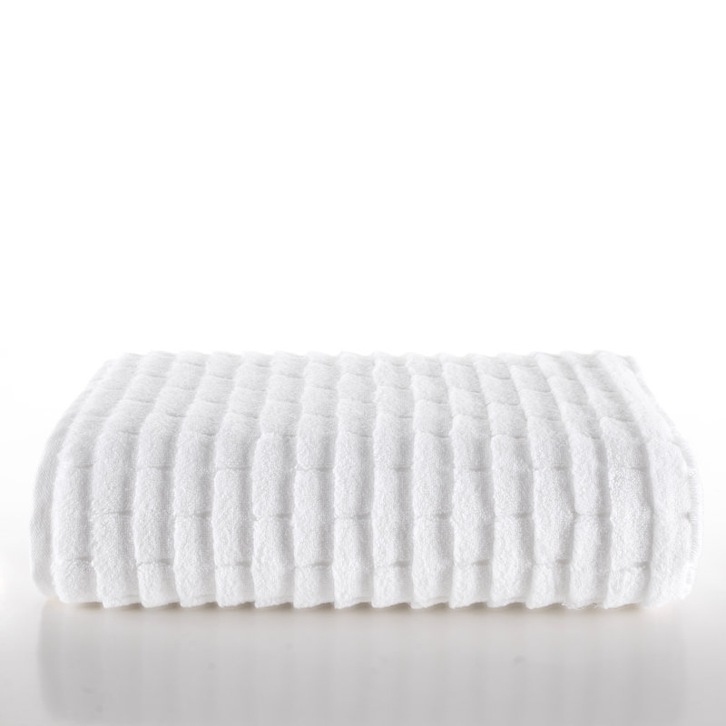 Drap de bain 1 pièce Subway Tile, Blanc