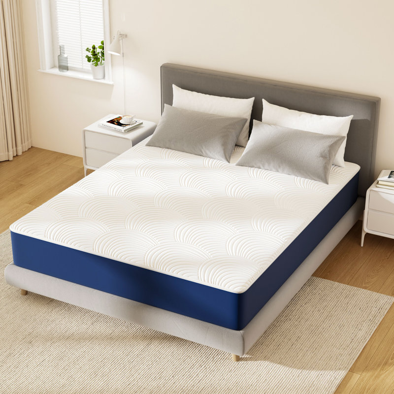 Alwyn Home Innerspring Mattress Medium Hybrid Mattress in a box With Certipur-US Certified Pocket Spring, Pressure Relief, and Motion Isolation