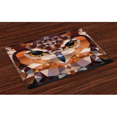 Moreland Retro Mosaic Owl Art Placemat