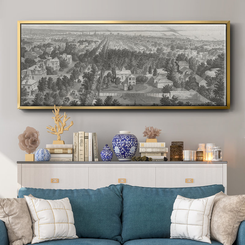 City of Buffalo - Toile avec cadre, H 20 po x l 50 po