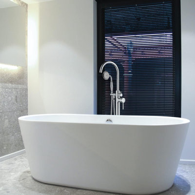 Aki Floor Clawfoot Tub Faucet Bath Filler