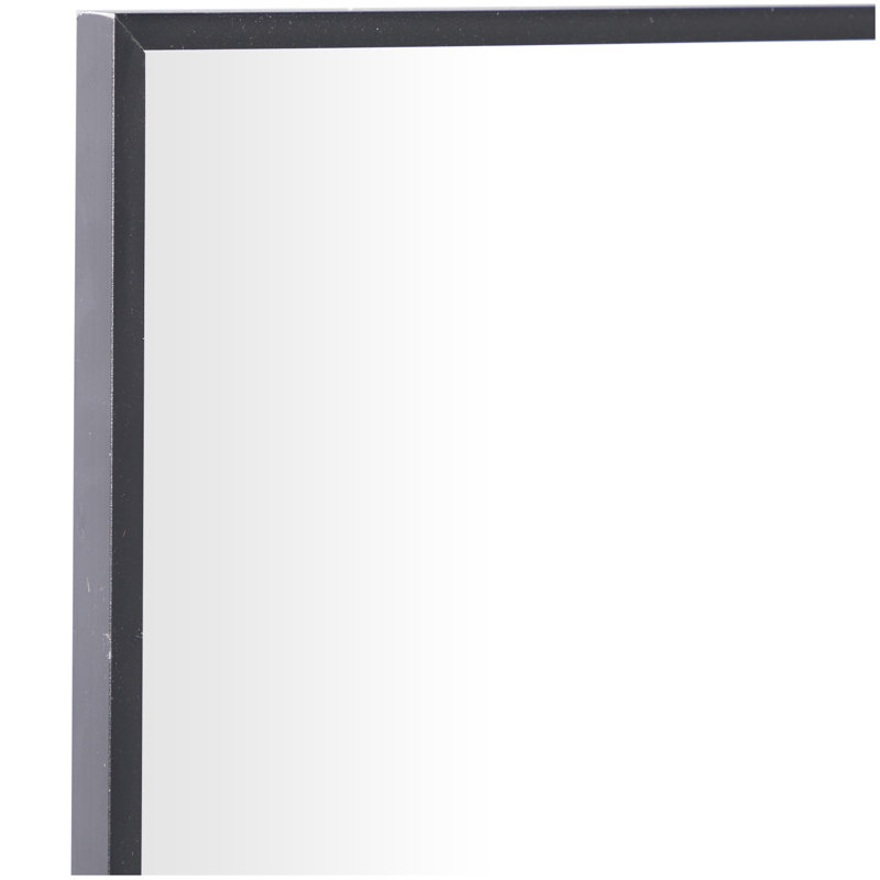 Miroir mural noir, L 29,70 po x P 1 po x H 53,50 po
