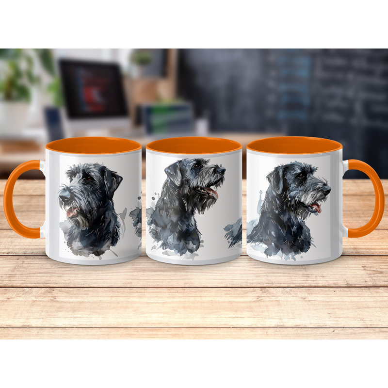 Watercolor Giant Schnauzer Design 11oz Coffee Mug, 3