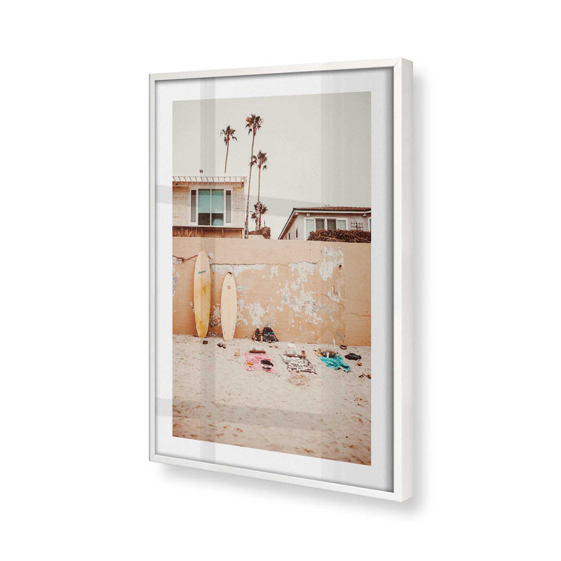 Surfside Dream Print, dans un cadre,, Cadre opaque blanc, H 15 po x l 12 po x P 1,25 po