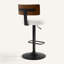 Tabouret de bar pivotant à hauteur réglable 25-33 po Sonja-130115390