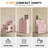 Pink Makeup Vanity Table, MDF Dressing Table with Storage Cabinets & Drawers, Compact for Bedroom-1619259985