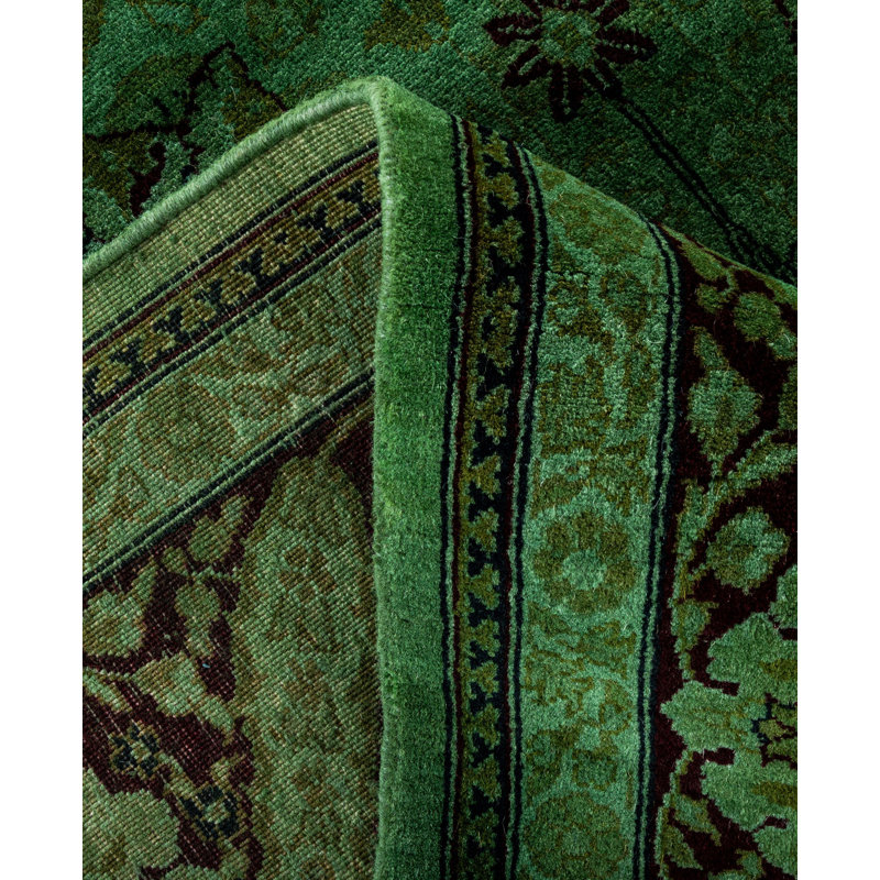 Overdyed One-of-a-Kind 6' 1" X 6' 3" Hand Knotted Area Rug